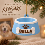Personalized Dog Bowl 3D Ornament - Custom Christmas Keepsake - image 9