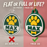 Personalized Collar Tag 3D Ornament - Custom Christmas Keepsake - image 3