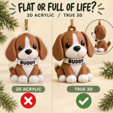 Personalized Chibi Dog 3D Ornament - Custom Christmas Keepsake - image 3
