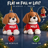 Personalized Dog Sweater 3D Ornament - Custom Christmas Keepsake - image 3