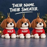 Personalized Dog Sweater 3D Ornament - Custom Christmas Keepsake - image 7