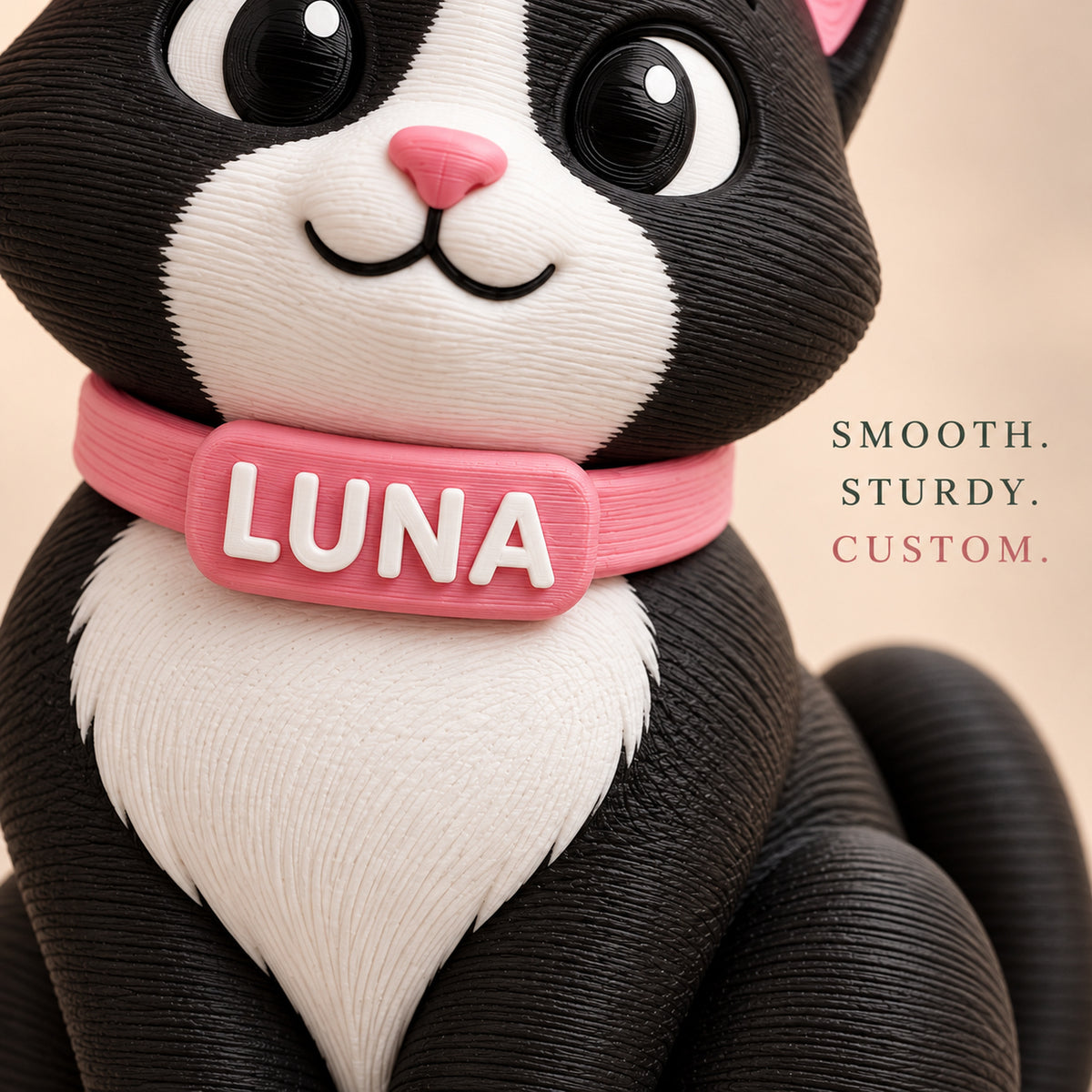 Personalized Sitting Cat 3D Ornament - Custom Christmas Keepsake - image 6