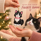 Personalized Sitting Cat 3D Ornament - Custom Christmas Keepsake - image 8