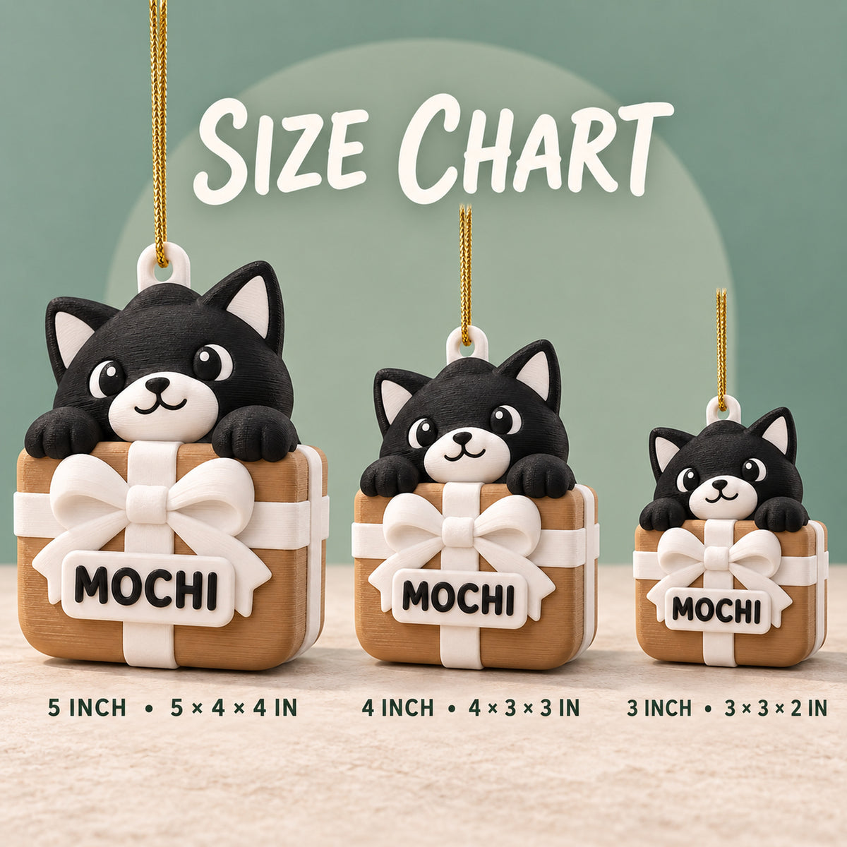 Personalized Cat Gift Box 3D Ornament - Custom Christmas Keepsake - image 5