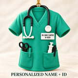 Personalized Doctor Scrubs 3D Ornament - Custom Christmas Keepsake - image 6