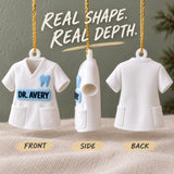Personalized Dentist Tunic 3D Ornament - Custom Christmas Keepsake - image 2
