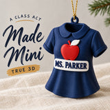 Personalized Teacher Outfit 3D Ornament - Custom Christmas Keepsake - image 1