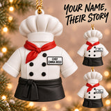 Personalized Chef Coat 3D Ornament - Custom Christmas Keepsake - image 6
