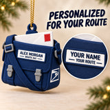 Personalized Mail Carrier Bag Envelope 3D Ornament - Custom Christmas Keepsake - image 7