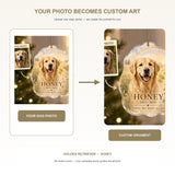 Personalized Across the Meadow Pet Memorial Photo Acrylic Ornament - Custom Pet Keepsake - image 3