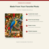 Parrot personalized acrylic ornament - image 2