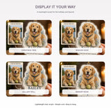 Personalized Collar and Favorite Toy Pet Memorial Photo Acrylic Ornament - Custom Pet Keepsake - image 2