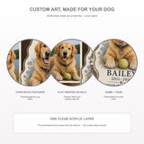 Personalized Collar and Favorite Toy Pet Memorial Photo Acrylic Ornament - Custom Pet Keepsake - image 5