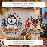 Personalized Dog Sitter Favorite Client Photo Acrylic Ornament - Custom Pet Keepsake - image 4