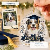 Personalized Graduation Dog Photo Acrylic Ornament - Custom Pet Keepsake - image 1