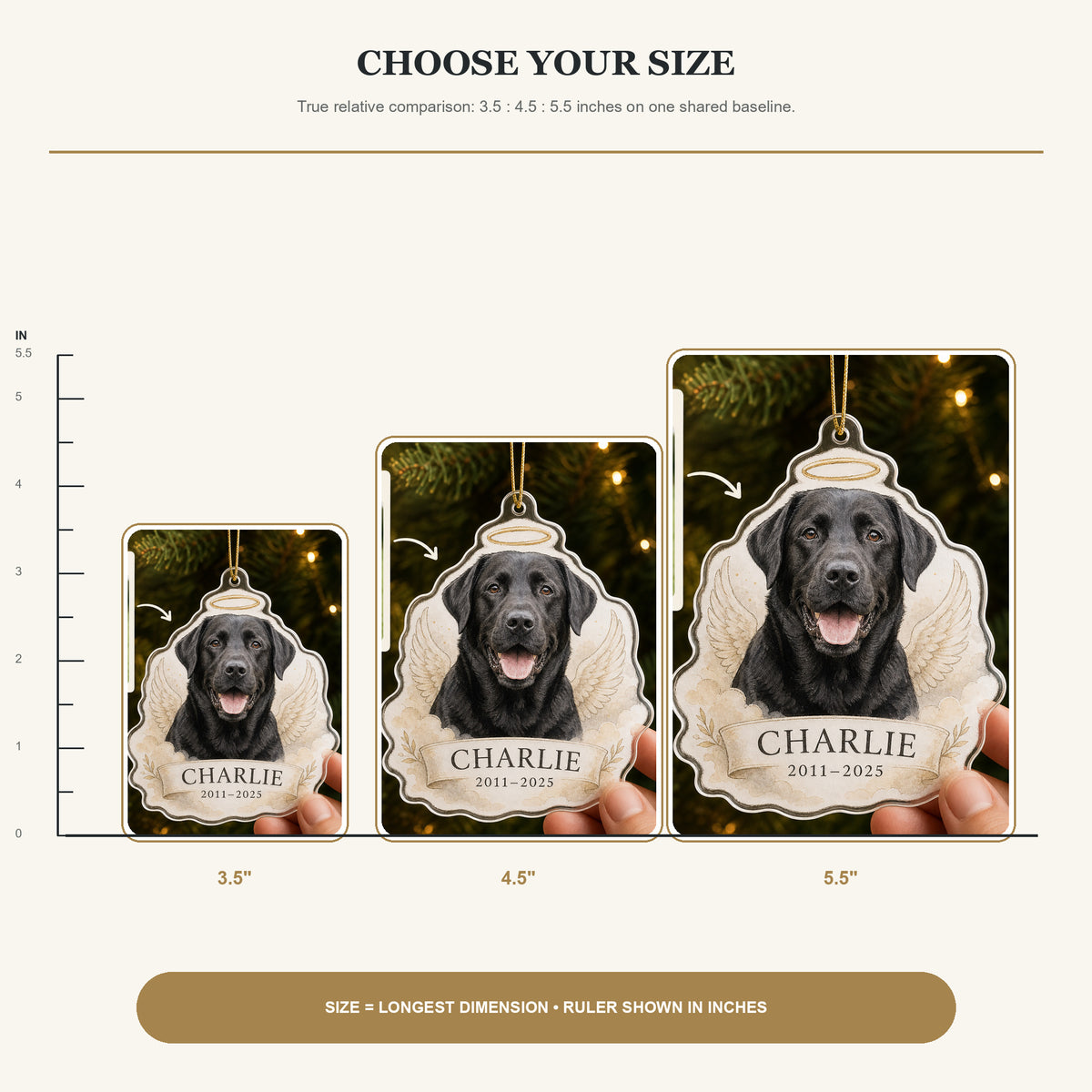 Personalized Angel Wings Pet Memorial Photo Acrylic Ornament - Custom Pet Keepsake - image 6
