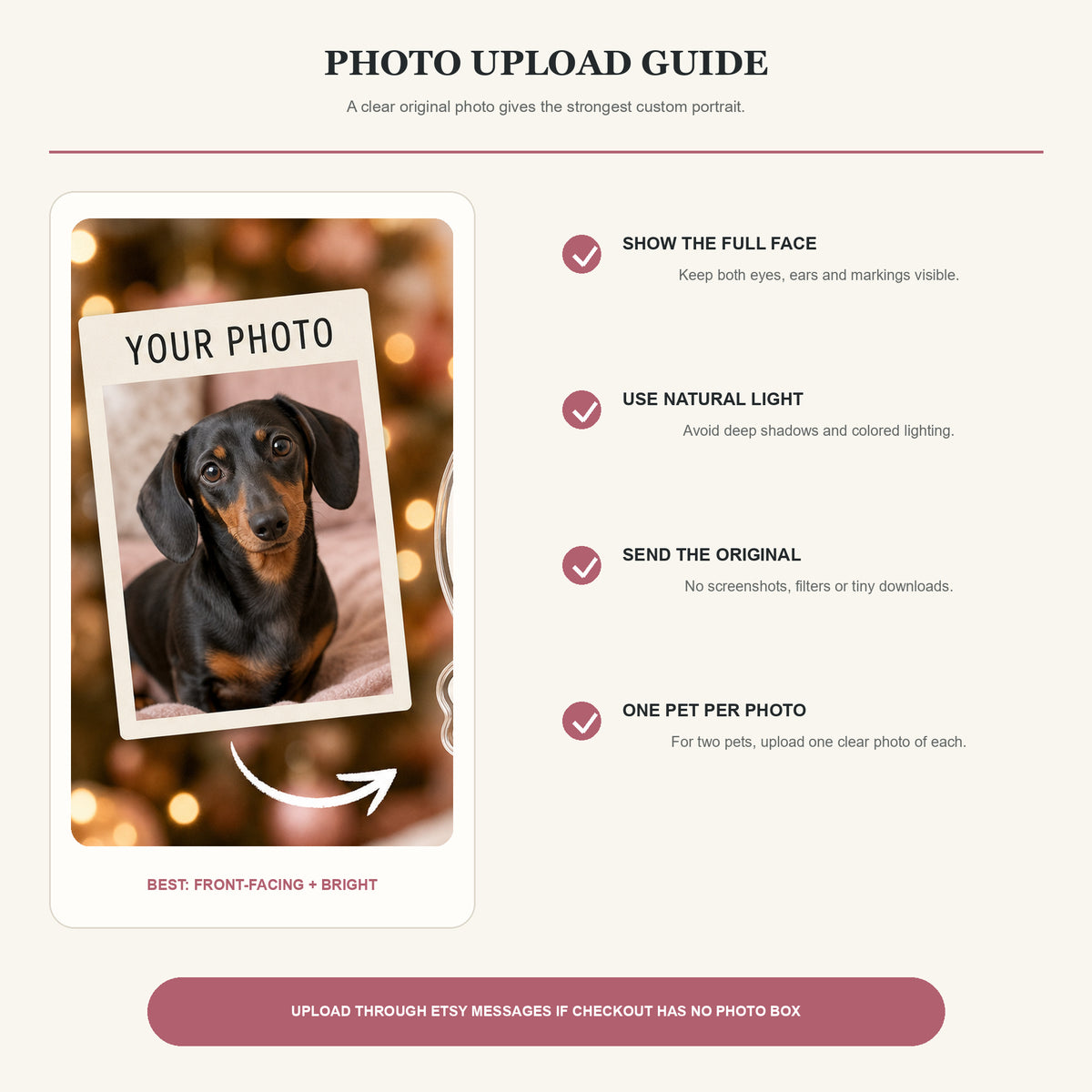 Personalized Heart Frame Dog Mom Photo Acrylic Ornament - Custom Pet Keepsake - image 7