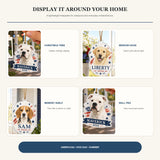 Personalized Patriotic Stars Dog Photo Acrylic Ornament - Custom Pet Keepsake - image 2