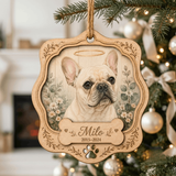 Personalized Angel Halo Pet Memorial Photo Wood Ornament - Custom Pet Keepsake - image 6