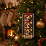 Personalized Vintage Photo Booth Dog Photo Wood Ornament - Custom Pet Keepsake - image 5