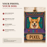 Personalized Arcade Pup Photo Wood Ornament - Custom Pet Keepsake - image 6