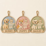 Personalized Big Sister Pregnancy Reveal Pup Photo Wood Ornament - Custom Pet Keepsake - image 4