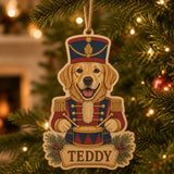Personalized Nutcracker Pup Photo Wood Ornament - Custom Pet Keepsake - image 1