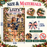 Personalized Cheerleading Team Advent Calendar with 24 Photo Ornaments
