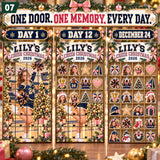 Personalized Cheerleading Team Advent Calendar with 24 Photo Ornaments