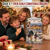 Personalized Golf Family Advent Calendar with 24 Photo Ornaments