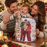 Personalized Miracle Baby First Christmas Advent Calendar with 24 Photo Ornaments