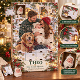 Personalized Miracle Baby First Christmas Advent Calendar with 24 Photo Ornaments
