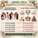 Personalized From I Do To Christmas Advent Calendar with 24 Photo Ornaments