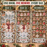 Personalized Woodland Baby First Christmas Advent Calendar with 24 Photo Ornaments