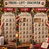 Personalized Our First Christmas Fur Family Advent Calendar with 24 Photo Ornaments