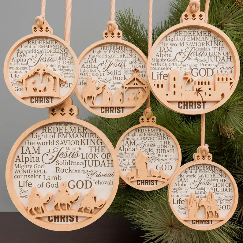 Nativity Scene Ornament SVG – Christian Christmas Craft File | Final
