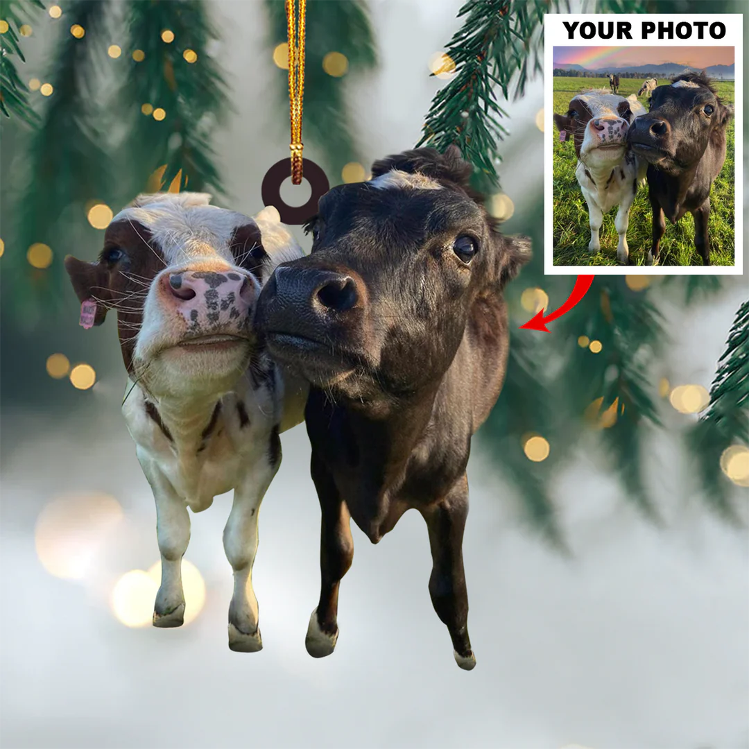 Customized Your Photo Ornament - Personalized Photo Mica Ornament - Christmas Gifts For Pet Lover