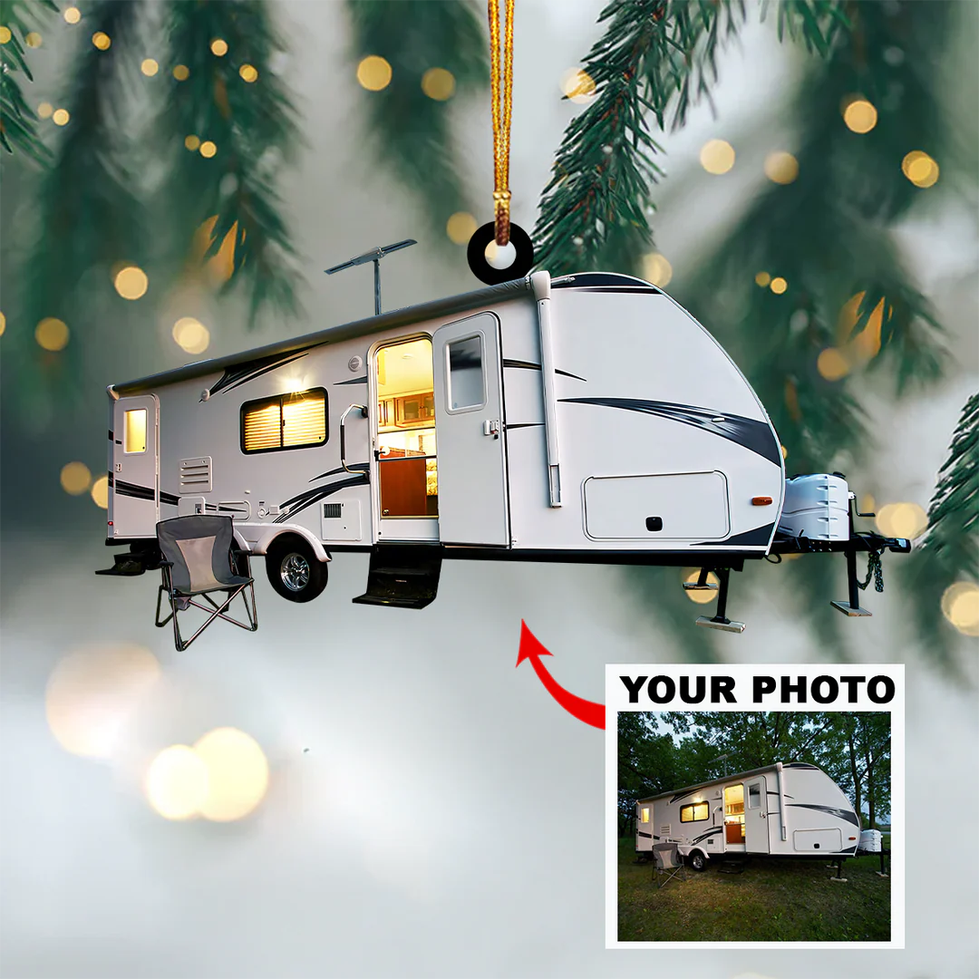 Customized Your Photo Ornament - Personalized Photo Mica Ornament - Christmas Gifts For Family Member