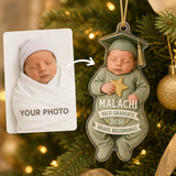 Personalized NICU Graduate Baby Photo Ornament - Custom Acrylic Christmas Keepsake - image 1