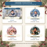 Personalized Baby Christmas Snow Globe 2026 Photo Ornament - Custom Acrylic Christmas Keepsake - image 9
