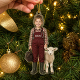 Personalized Kids Veterinarian Photo Ornament - Custom Acrylic Christmas Keepsake - image 4
