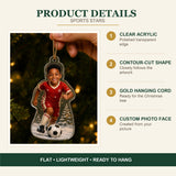 Personalized Kids Sports Star Photo Ornament - Custom Acrylic Christmas Keepsake - image 5