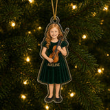 Personalized Kids Music Maker Photo Ornament - Custom Acrylic Christmas Keepsake - image 2