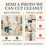 Personalized Baby First Steps Photo Ornament - Custom Acrylic Christmas Keepsake - image 6