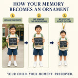 Personalized First Day of School Photo Ornament - Custom Acrylic Christmas Keepsake - image 5