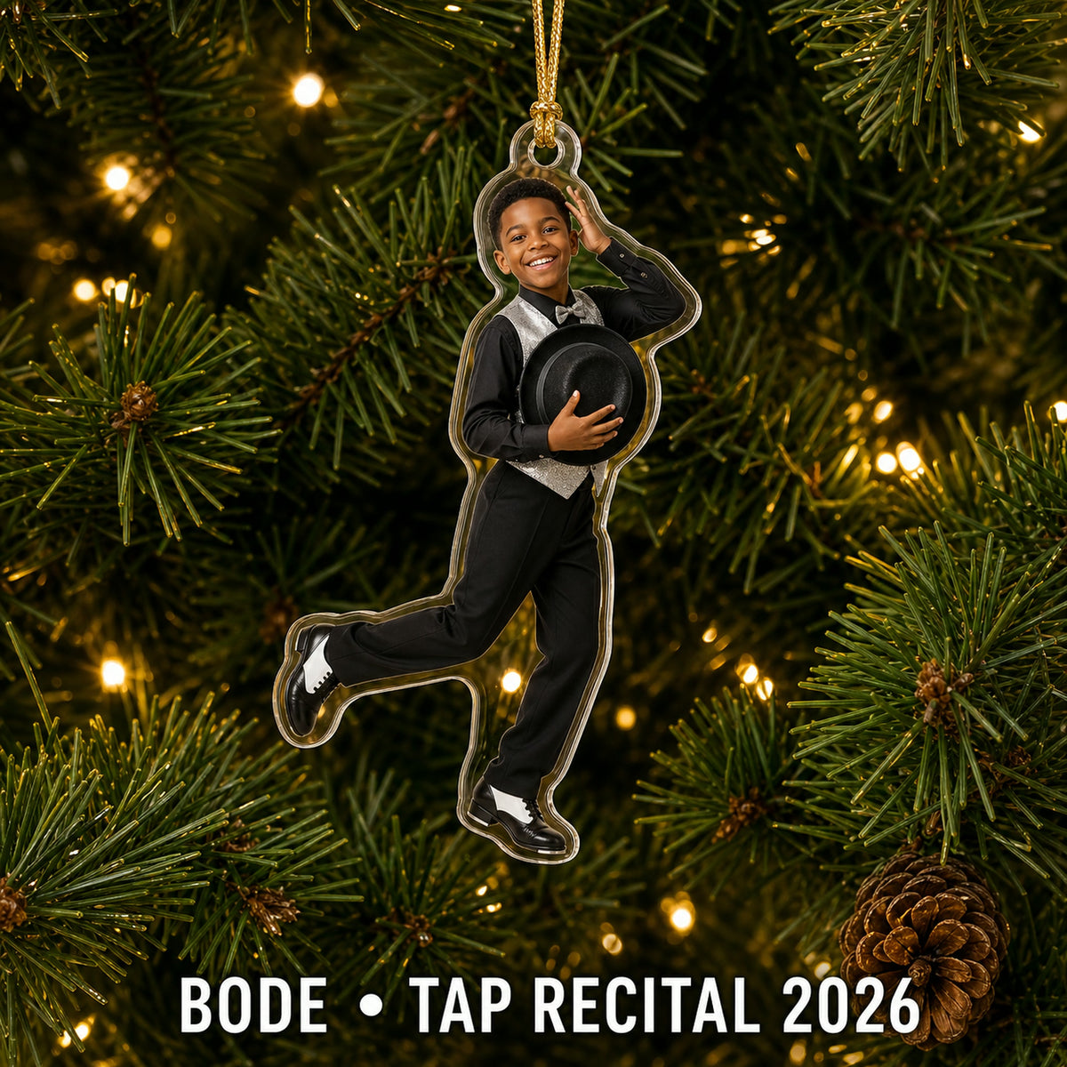Personalized Dance Recital Performance Photo Ornament - Custom Acrylic Christmas Keepsake - image 2