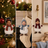 Personalized Baby Snowman Christmas Photo Ornament - Custom Acrylic Christmas Keepsake - image 5