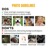 Customized Photo Ornament 2023 - Personalized Photo Mica Ornament - Christmas Gift For Family Members, Mom, Dad | 2023 Red