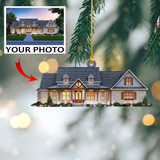 Personalized Photo Mica Ornament - Customized Your Photo Ornament - House Ornament Christmas | Home