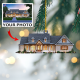 Personalized Photo Mica Ornament - Customized Your Photo Ornament - House Ornament Christmas | Home